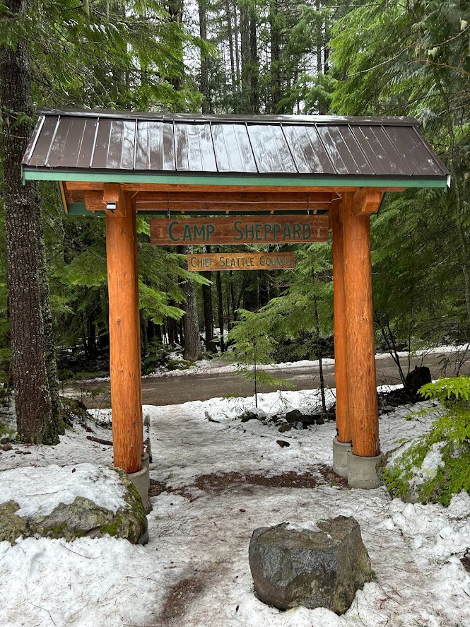 Camp Sheppard's entry sign