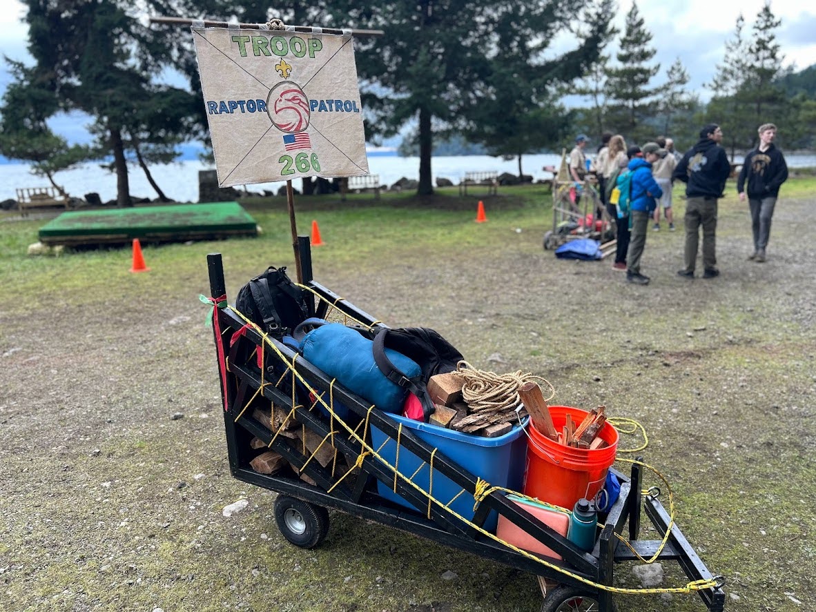 The Troop's sled with their gear